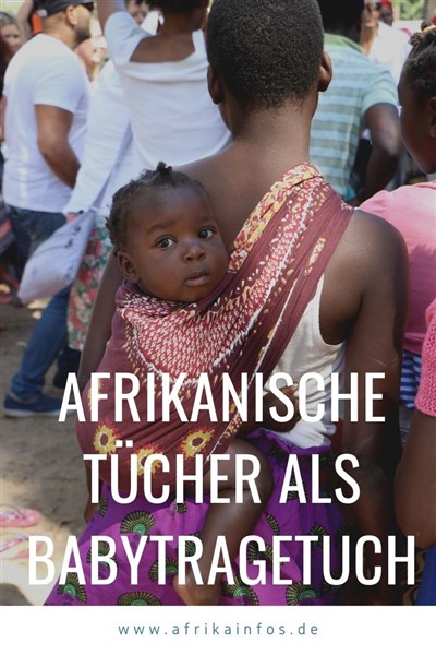 Afrikanische Tücher als Babytragetuch